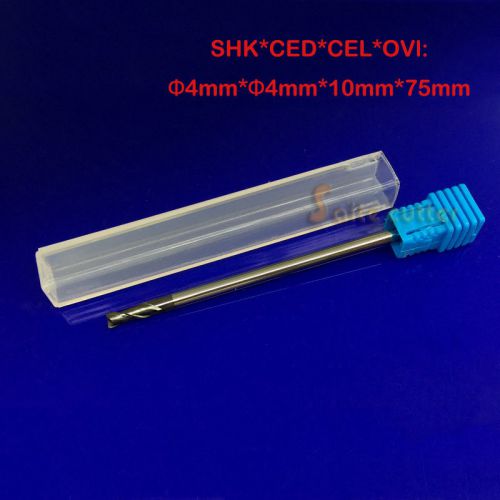 2f two flute hrc55 long length 75mm tungsten carbide end mill cnc milling cutter for sale