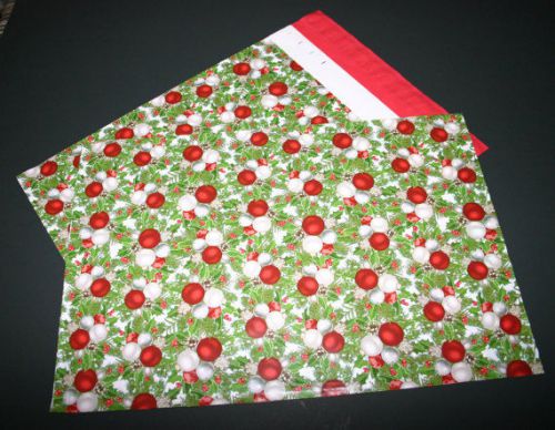 100 Glossy Christmas Design POLY MAILERS (10x13 inches) Shipping, Party Bag
