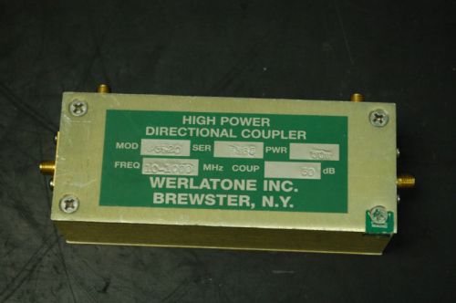 Werlatone C3720 30dB High Power Directional Coupler (10-1000MHz / 30dB / 60W)
