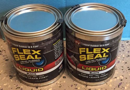 Flex Seal Liquid Black 16oz Lot Of 2 - NEW! $30 Value!!!