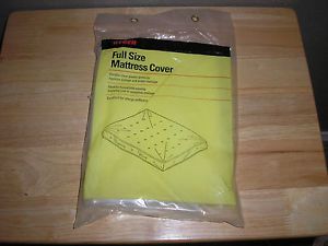 NEW Ryder FULL Size Mattress Plastic Cover for Allergies Soilage Moving etc