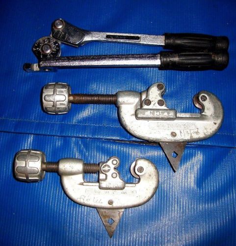 Gould imperial 364 fha 1/4&#034; tubing bender + 2 ridgid tube cutters #10 &amp; #15 for sale