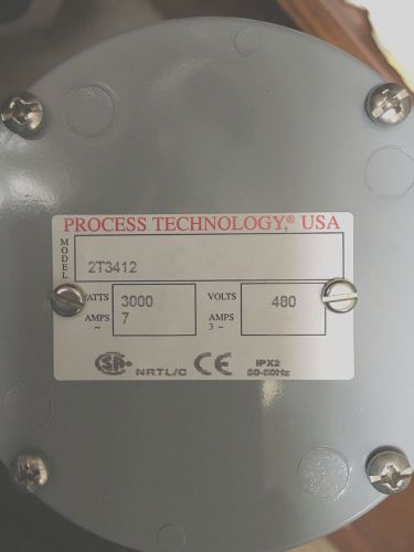 Process Technology: 2T3412 3000 Watt Screw Plug Heater&lt;