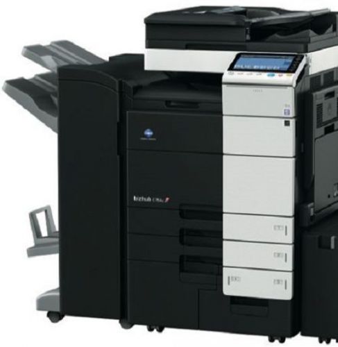 Konica minolta bizhub c754 comes with fax, &amp;booklet finisher. low copy count 85k for sale