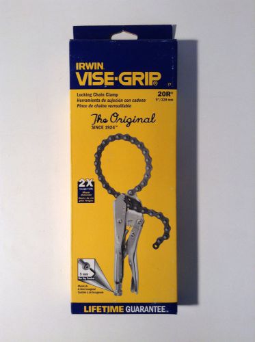 Irwin Vise-Grip 9&#034; Locking Chain Clamp 20R with 5mm Hex Key Control
