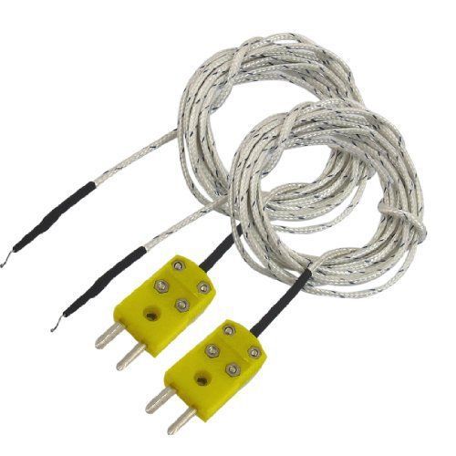 Uxcell 2 pcs -50-200c fork terminal k type thermocouple probe temperature sensor for sale