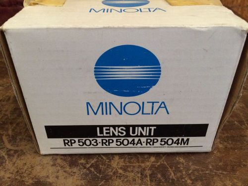 Minolta 36X Prism Enlarging Lens Microfilm Fiche RP503 504A 504M