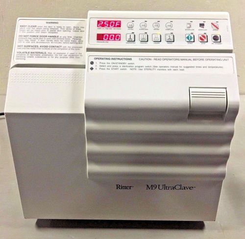 Ritter® by MIDMARK M9 UltraClave® Bench-Top Sterilizer w/ Warranty M9-001 (#7)