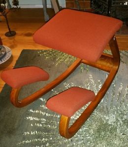 Vintage Original Norway Stokke Variable Balans Ergonomic Kneeling Chair  Taged