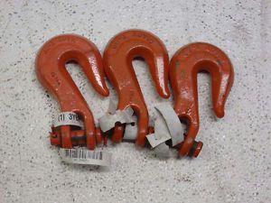 Lot of 3 cm 3yb25 grab hook, alloy steel, g80, clevis for sale