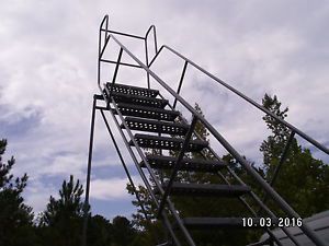 Cotterman rolling steel ladder 800 lb cap 15-step ladder 150in platform for sale