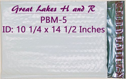 10 PBM-5, Poly Bubble Cushioned Envelope Mailers, ID: 10.25&#034; x 14.5&#034;