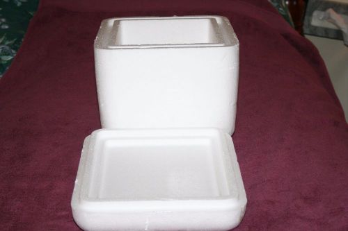 Styrofoam Insulated Cooler Shipping Container 11x9x9 O.D.
