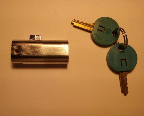 File Cabinet Push In Lock - SARGENT &amp; GREENLEAF - Rectangular Bolt -2 Keys - NEW
