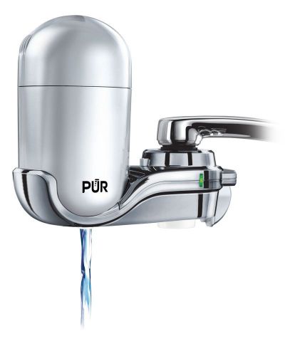 PUR FM-4100B 3-Stage Vertical Faucet Water Filter System Gray