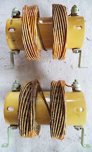 (2) NOS Electrical Specialties Co. Cat No. 7871 Large Tower RF Choke N/R