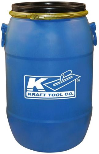 Kraft tool 15-gallon mixing barrel storage container w/ handles and lid new for sale