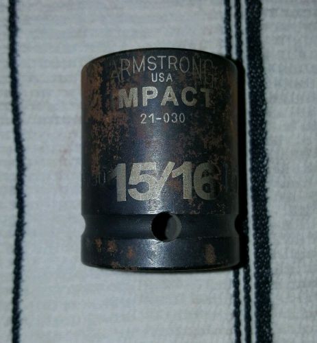 Armstrong Stainless Steel Socket 3/4 Drive 6pt 15/16 21-030