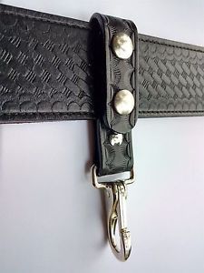 Basketweave pro 1&#039;&#039; wide halter key holder, fits 2 1/4 duty belt for sale