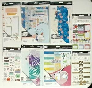 NIP Lot: The Happy Planner- 2 Accessory Packs, 6 Dashboards, &amp; 3 Sticker Books