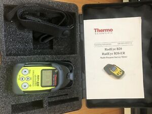 Thermo Scientific RadEye B20-ER Multipurpose Radiation Survey Meter with case