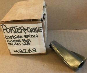 Porter Cable #43263 Porta Plane Spiral Carbide Cutter For Model 126 rare