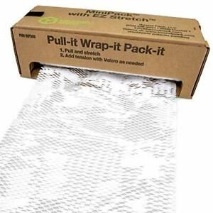 IDL Packaging HexcelWrap Cushioning White Kraft Paper 15.25&#034; x 300&#039; in Self-D...