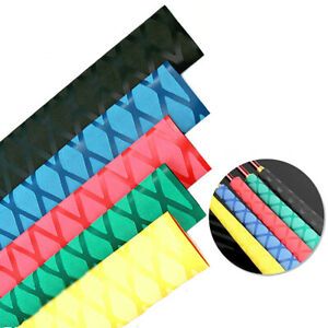Colors Non Slip Heat Shrink Tubing Textured Heatshrink Sleeve Fishing Rod Racket