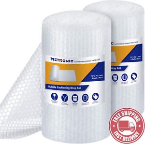 Metronic  Bubble  Cushioning  Wrap  Roll  12X72  FT  Bubble  Roll -  Perforated