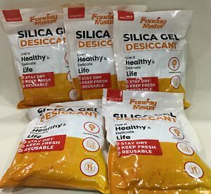 Fonday Master Quality Food Grade 2g Silica Gel Desiccant 120 Packets X 5 Bags