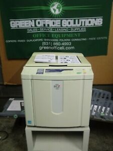 Riso RZ220 High Speed Digital Duplicator with Stand &amp; Manual EXCELLENT PRINTS