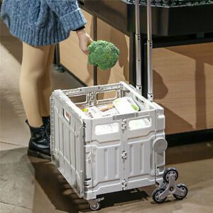 110LBS Weight Capacity Multifunction Utility Cart w/ 360° Rotate Wheels and Lid