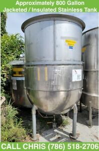 Approx 800 Gallon Stainless Steel Jacketed / Insulated Tank