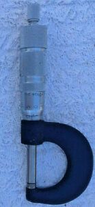 Vintage Welch Scientific Company 0-1&#034; Micrometer Machinist Tool Very Good Cond.