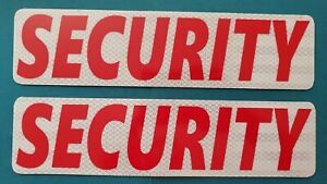SECURITY REFLECTIVE MAGNETIC SIGNS Personal Car Truck Van SUV Police PODV