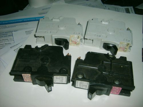 Four stab lok 20 amp breakers for sale