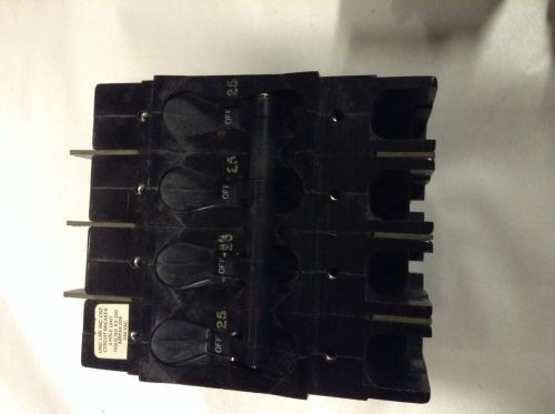 Airpax 4 Pole 25Amp circuit breaker