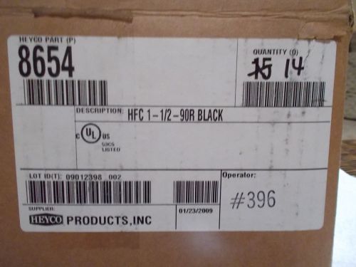 Heyco-flex™ liquid tight conduit fitting 1-1/2&#034; part # 8654  (lot of 14 pieces) for sale