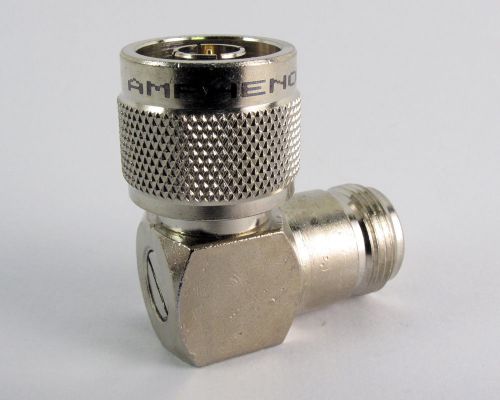 Amphenol 82-64-rfx coax connector adapter n/male plug to n/female jack for sale