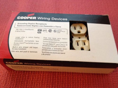 9 Cooper Wiring Devices 15A 125V 2 Pole 3 Wire Grounding Duplex Receptacle 351B