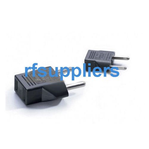 3X EU Norm to US/IEC/AU Conversion Plug Travel Adaptor Converter AC Socket Black