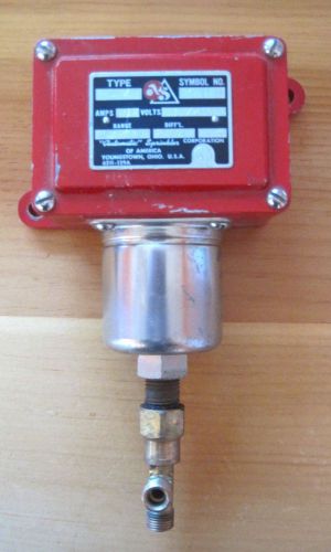 Automatic Sprinkler Brand Model J6X 934A Pressure Switch * Used