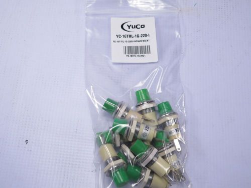 Lot of 10 new yc-16trl-1r-12-i miniature incandescent pilot light 12v ac 16mm for sale