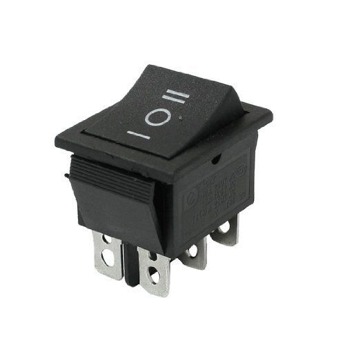 Dpdt on-off-on 3 position snap in boat rocker switch 10a/250v 15a/125v ac new for sale