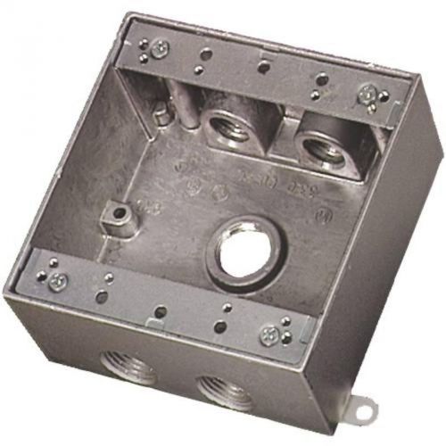 Aluminum 2-Gang Weatherproof Box 613180 National Brand Alternative Outlet Boxes