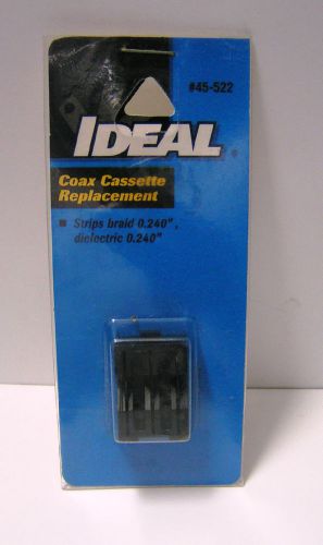 Ideal 45-522 Coax Cassette Replacement, Strips barid 0.240&#034;, dielectric 0.240&#034;
