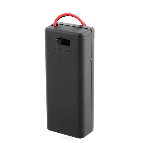 New Portable 2Pcs AA 3V Battery Storage Case Box Holder with Wire Lead DIY