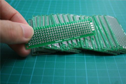 20pcs 2cm*8cm pcb  board double-side protoboard circuit universal diy prototype for sale