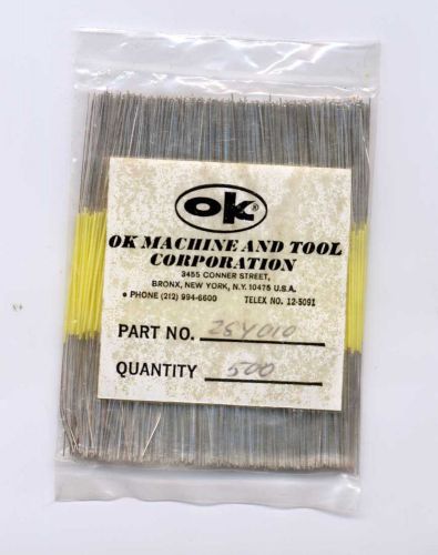 26y500-010 ok industries wire for wirewrapping 26 awg 1 inch 500 pcs yel kynar for sale
