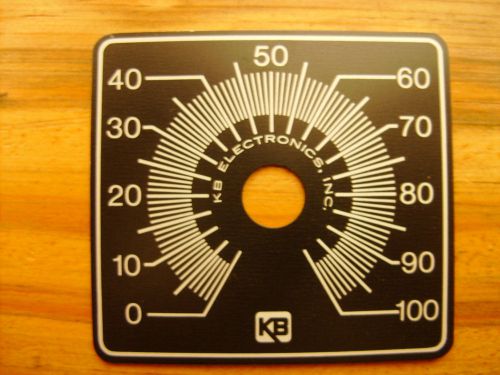KB electronics Dial plate for Pots and controls, 0-100 dial for 3/8 inch shaft